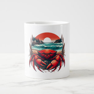 Küsten-/nautische Maine-Krabbe Jumbo-Tasse