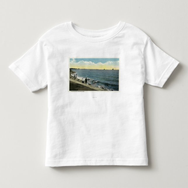 Küsten-Park-Ansicht des Tones Kleinkind T-shirt (Vorderseite)