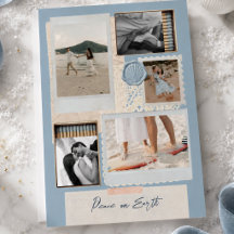 Küsten-Reise-Collage Familienfoto Weihnachten