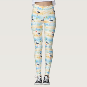 Küsten-Sandpiper-Ufer-Muster (7) Leggings