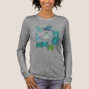 Küsten-Sommer-Briefmarkensammlung in Pastellfarben Tri-Blend Shirt