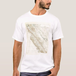 Küsten-Strecken, die San- Andreasriß zeigen T-Shirt