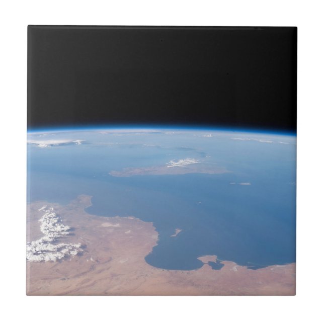 Küsten Tunesiens und Libyens und Insel Sizilien Fliese (Vorderseite)