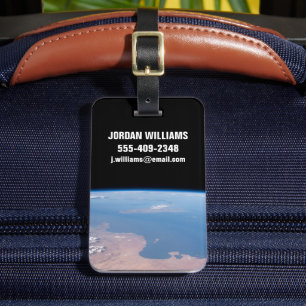 Küsten Tunesiens und Libyens und Insel Sizilien Gepäckanhänger