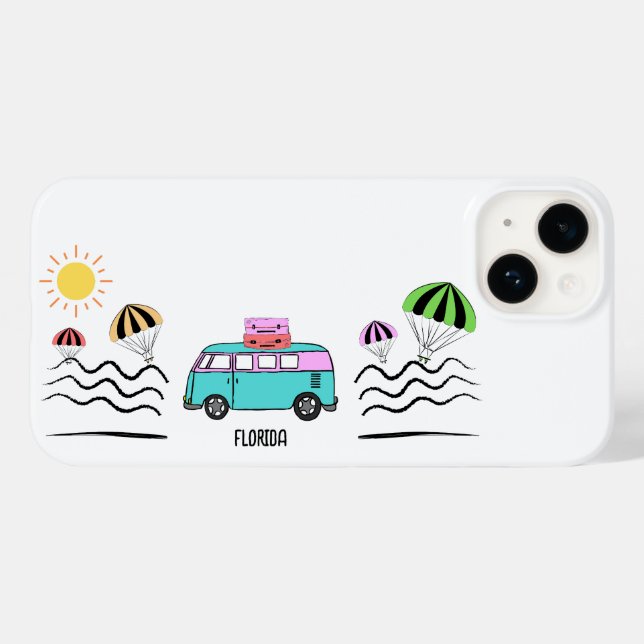 Küstenabenteuer: Sonne, Meer und Straßen Case-Mate iPhone 14 Hülle (Rückseite (Horizontal))