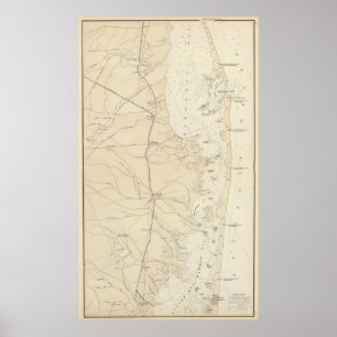 Küstenabschnitt Barnegat Bay bis Tuckerton Chart M Poster