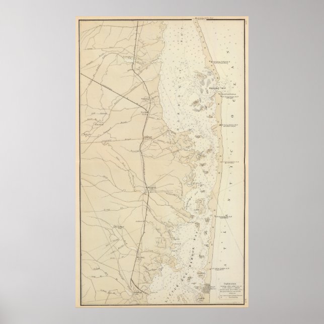 Küstenabschnitt Barnegat Bay bis Tuckerton Chart M Poster (Vorne)