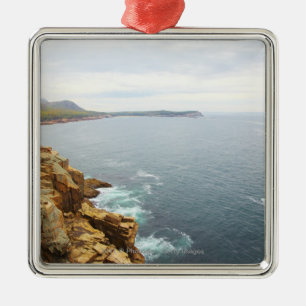 Küstenansicht des Acadia-Nationalparks Ornament Aus Metall