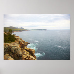 Küstenansicht des Acadia-Nationalparks Poster