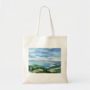 Küstenaquarell-Tasche Tragetasche