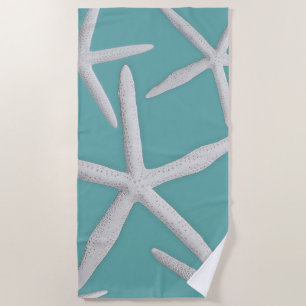 Küstenartmodisches Starfish-Türkis-Blau Strandtuch