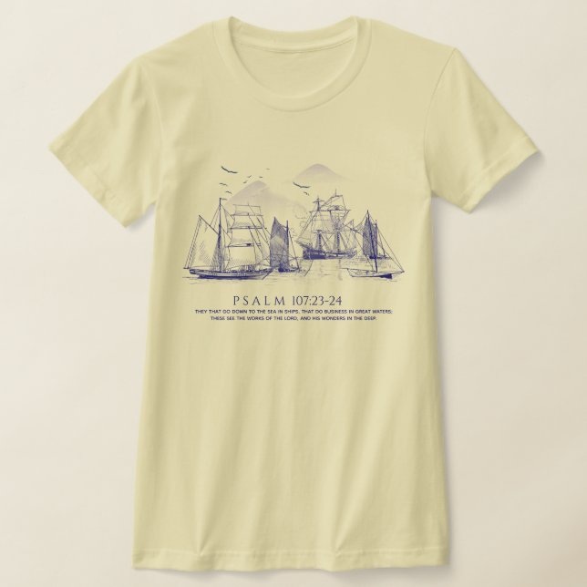 Küstenbibelvers T-Shirt (Ablage )