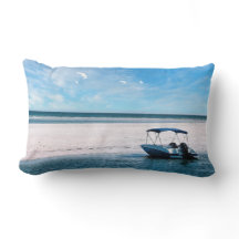 Küstenboot-Wandkunst Minimalistischer Ozean Blau