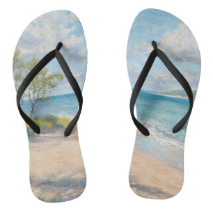 Küstenbrise Fine Art Stranddruck Flip Flops