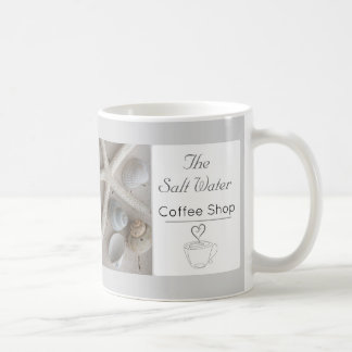 Küstencafé-Unternehmensmarkenbildung Kaffeetasse