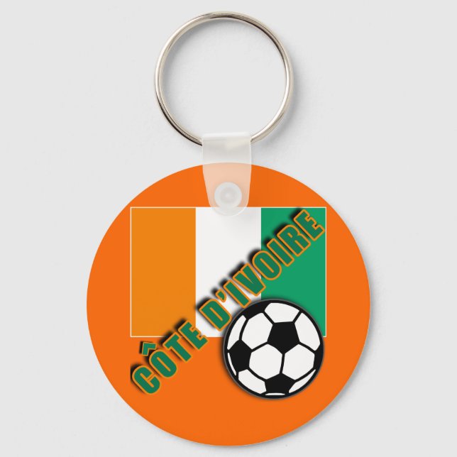 KÜSTENCOTE D'IVOIRE Fan Tshirts Schlüsselanhänger (Vorderseite)