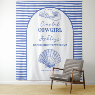 Küstencowgirl-Junggesellinnenabschied-Dekoration g Wandteppich