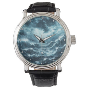 Küstendrama" - Ozeanwellen Armbanduhr