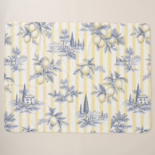 Küsteneleganz exotische Insel Zitrone Toile de Jou Sherpadecke