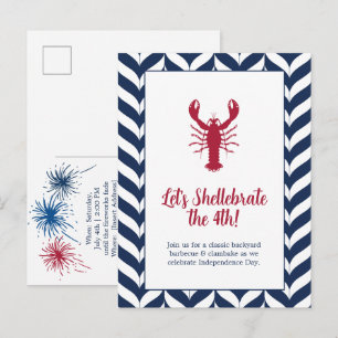 Küstener Patriotischer 4. Juli-Party-Einladung Postkarte