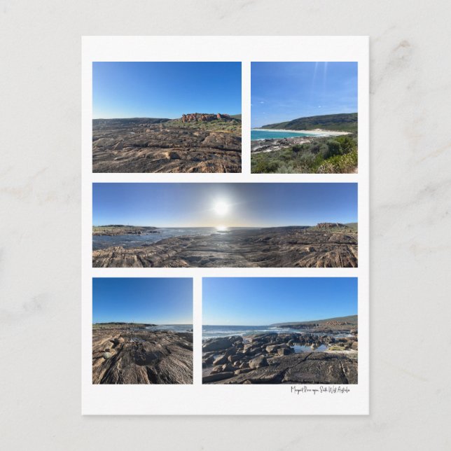 Küstenfotos Margaret River Australia Postkarte (Vorderseite)