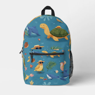 Küstengeschenktasche mit bedrucktem Schnitt Bedruckter Rucksack