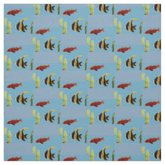 Küstengewässer Aquatic Fish Muster Stoff