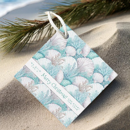 Küstengewässer- und Korallenmuster#3 ID1009 Geschenkanhänger