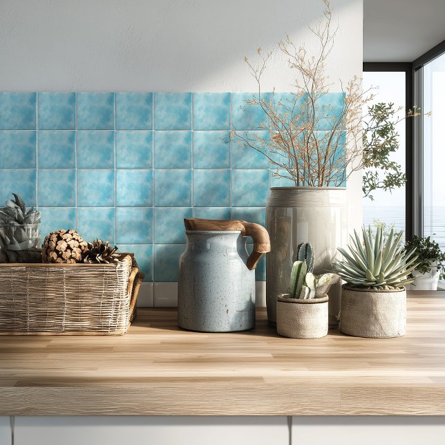 Küstengrün Modern Aquarell Fliese (Von Creator hochgeladen)