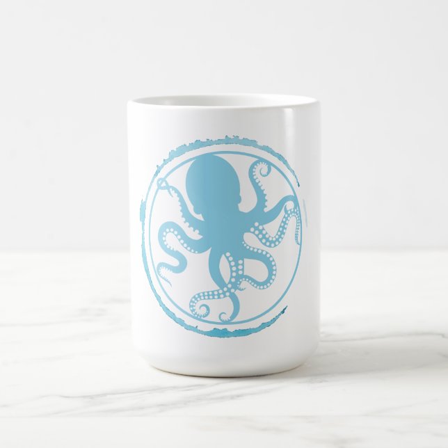 Küstengrüner Kragenkrake 2 Kaffeetasse (Mittel)