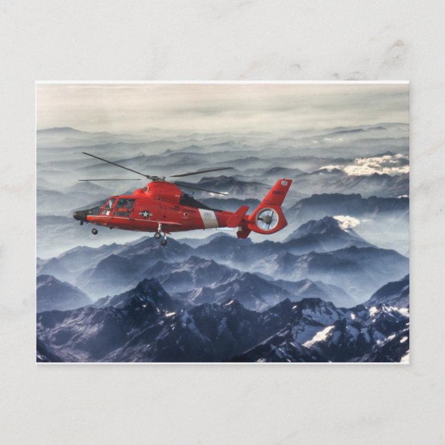 KÜSTENGUARD HELICOPTER POSTKARTE (Vorderseite)