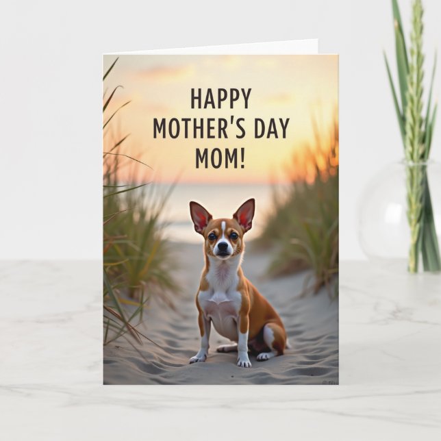 Küstenhund Muttertagskarte Karte (Vorderseite)