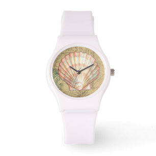 Küstenkarten-Collage Armbanduhr