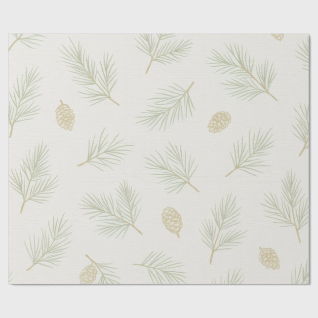 Küstenkiefern Geschenkpapier (Flach)