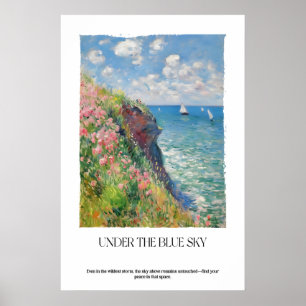Küstenklippen Impressionistischer Seelandschaftsku Poster