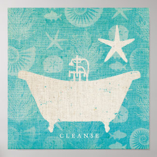 Küstenkunst | Bathtub gerundet Poster
