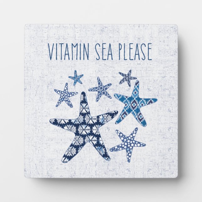 Küstenkunst | Vitamin Sea Bitte Fotoplatte (Vorderseite)