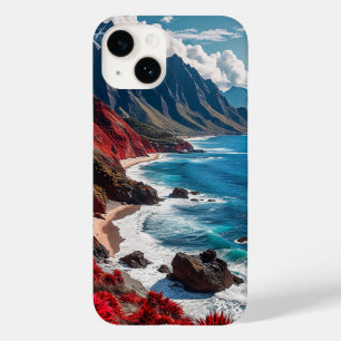Küstenlandschaft mit lebendigen roten Klippen Case-Mate iPhone 14 Hülle