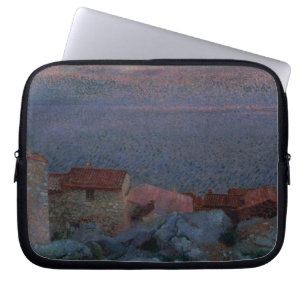 Küstenlandschaft (Öl auf Leinwand) Laptopschutzhülle