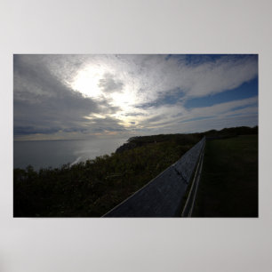 Küstenlandschafts-Plakat am Klippenrand Poster