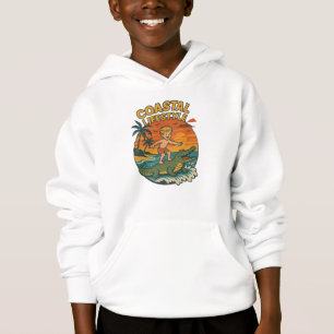 Küstenleben Alligator Surfen Retro FL Surf Strand Hoodie