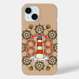Küstenleuchtturm-Illustration Case-Mate iPhone Hülle