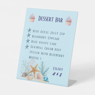 Küstenliebe Dessertbar Hochzeitstisch Sockelschild