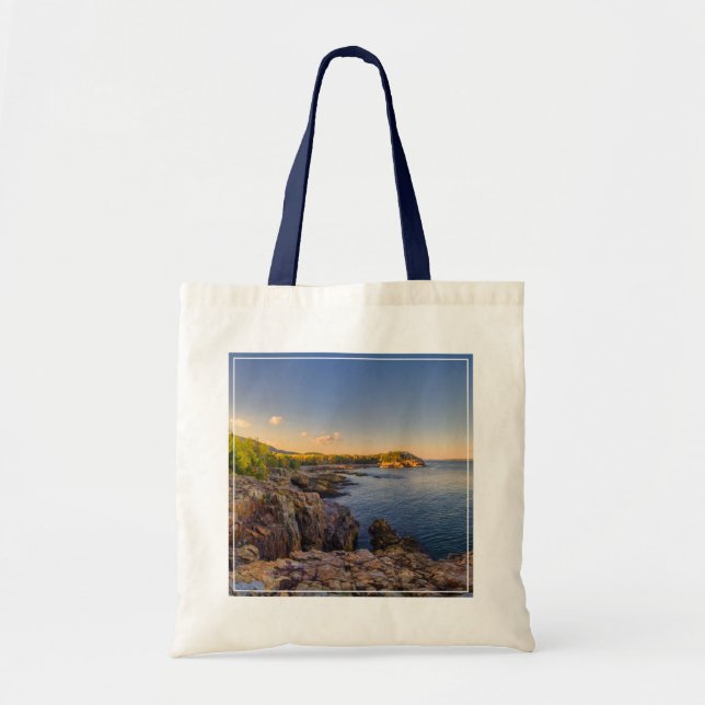 Küstenlinie | Acadia National Park, Schooner Head Tragetasche (Vorne)