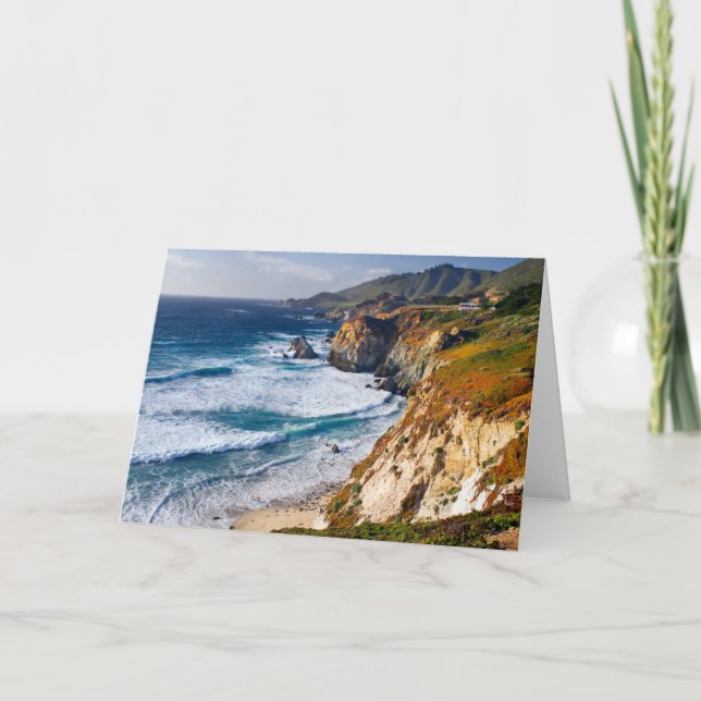 Küstenlinie | Big Sur, Kalifornien Karte (Vorderseite)
