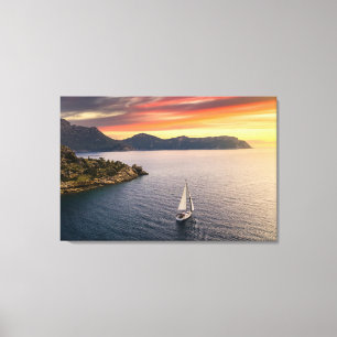 Küstenlinie   Bodrum, Türkei Leinwanddruck