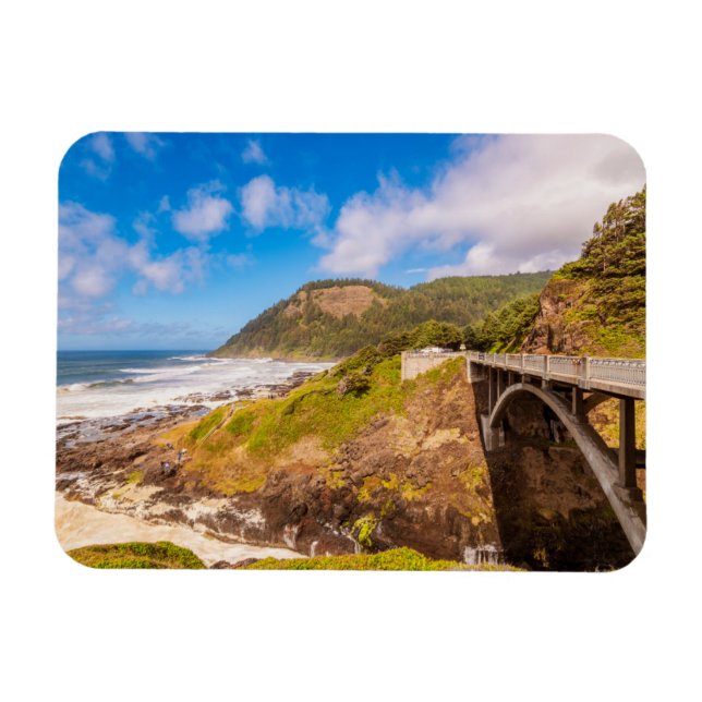 Küstenlinie | Cook's Chasm, Yachats, Oregon Magnet (Horizontal)