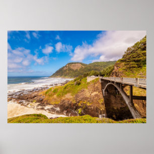 Küstenlinie Cook's Chasm, Yachats, Oregon Poster