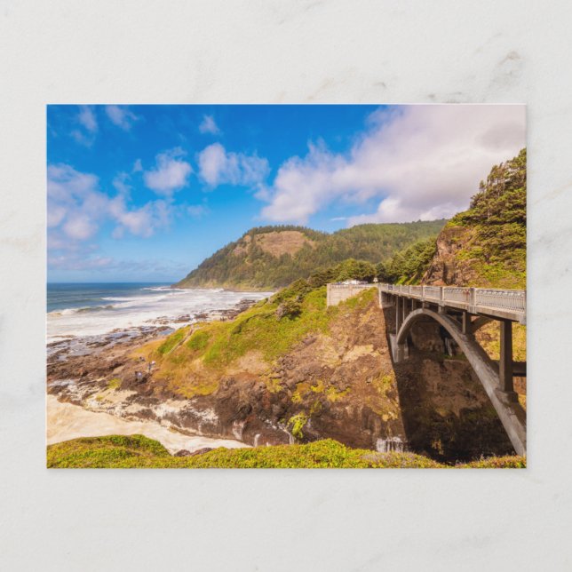 Küstenlinie | Cook's Chasm, Yachats, Oregon Postkarte (Vorderseite)