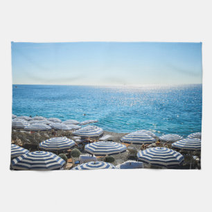 Küstenlinie Französische Riviera, Nizza, Frankre Geschirrtuch